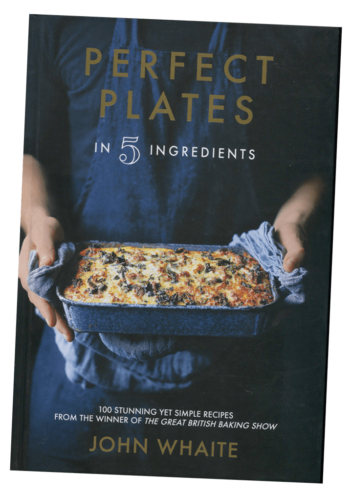 Cover art for the cookbook Perfect Plates in 5 Ingredients by John Whaite